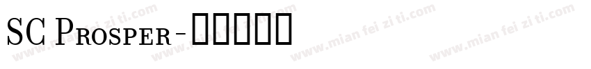 SC Prosper字体转换